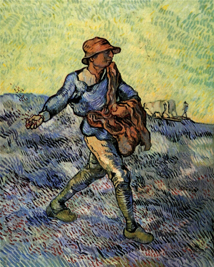 Sower, The After Millet Van Gogh Oil Painting